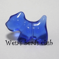 Doggy beads-Sapphire (5PK)