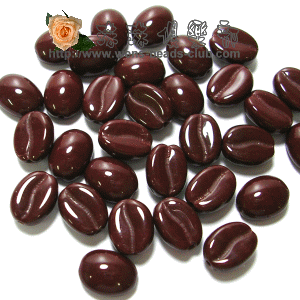 CZ-Coffee Beans 8/11mm: Opaque - Brown(2PK)