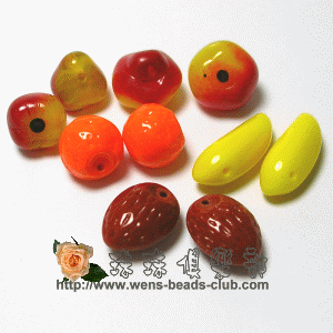 CZ-Fruit Beads - 3D-MIX-06(10PK)
