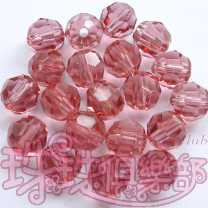 Czech Crystal : M.C. Beads 6mm - Round: French Rose(20PK)