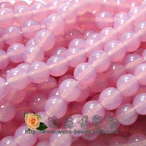CZ-Round Beads 6mm: Milky Pink(25pk)